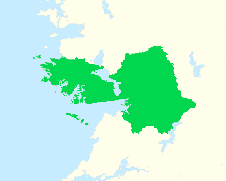 A map of county Galway