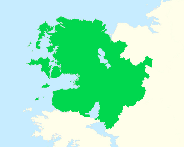 a map of county Mayo